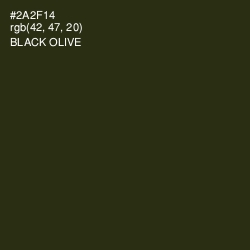 #2A2F14 - Black Olive Color Image
